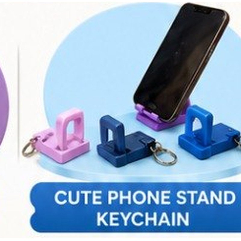 Phone stand keychain